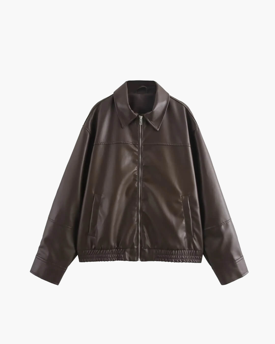 SEAME - Arabell Leather Jacket Brown L