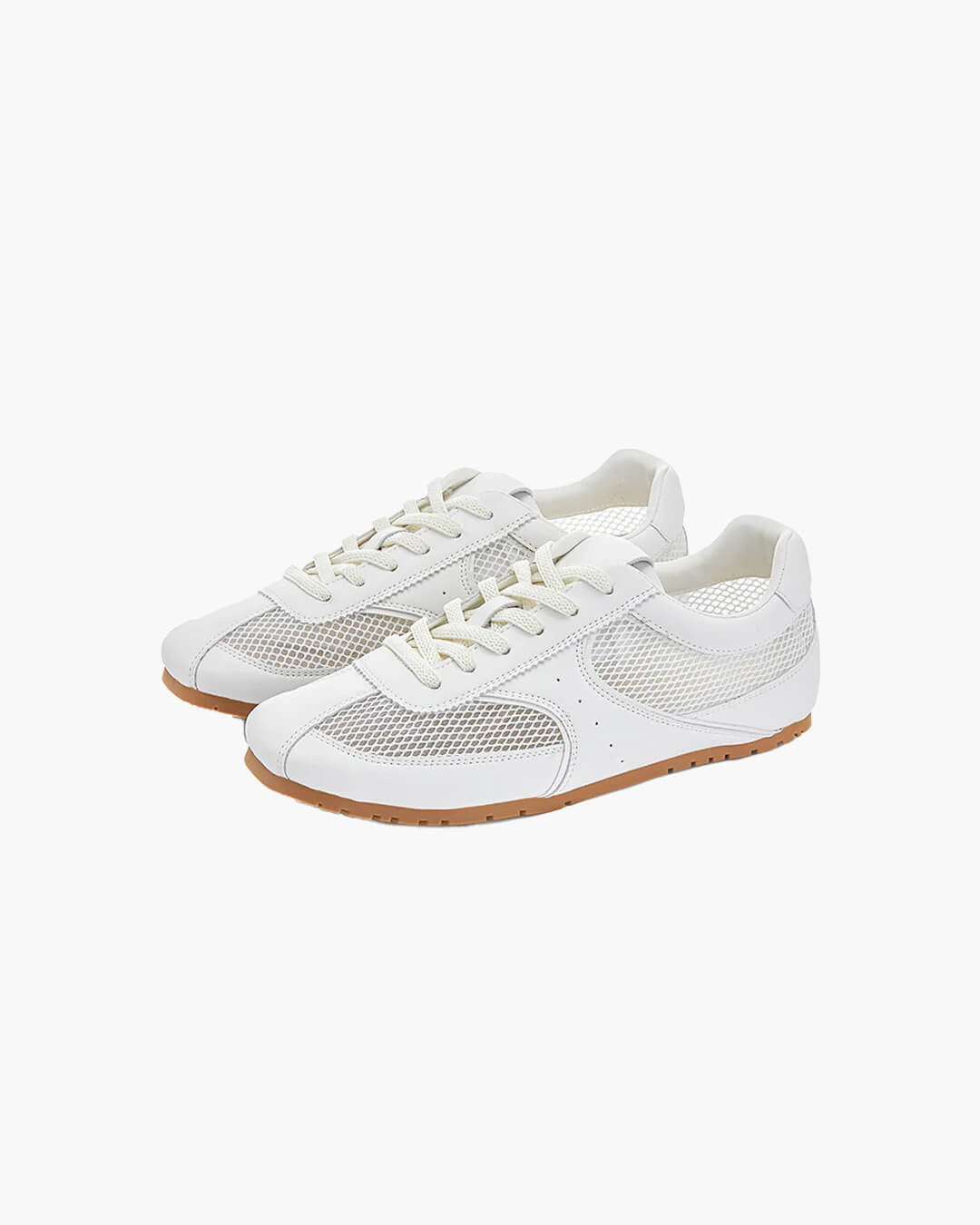SEAME - Celina - Trendy Women's Sneakers with Breathable Mesh Upper & Durable Rubber Outsole White 35