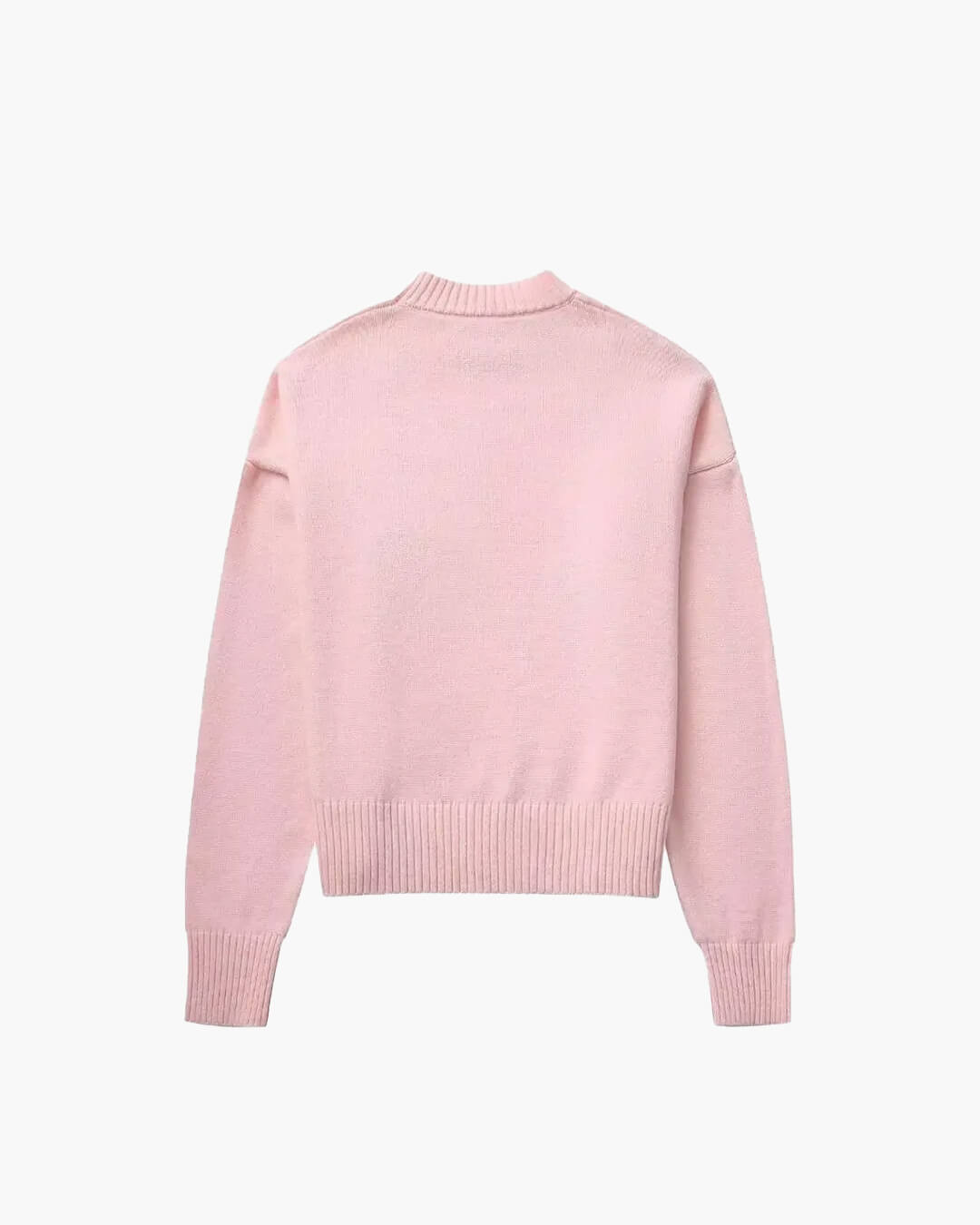 SEAME - Edlyn - Cozy Autumn Women's Sweater with Ribbed Trim & Soft Blended Material Pink S