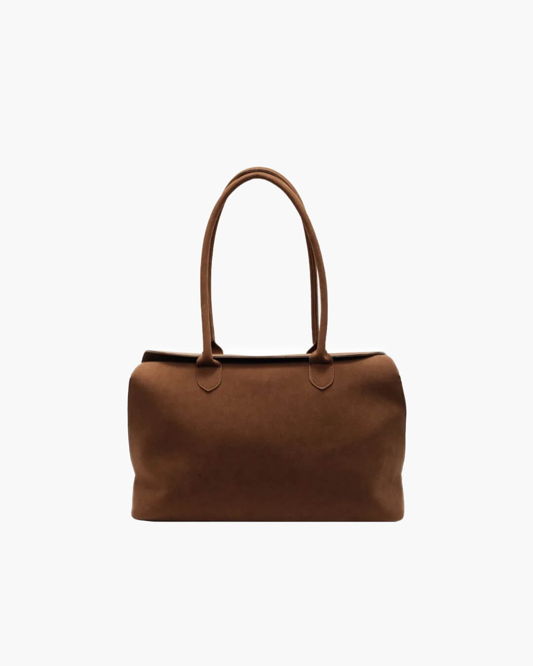 SEAME - Isha - Classic Suede Shoulder Bag with Elegant Design Brown Regular