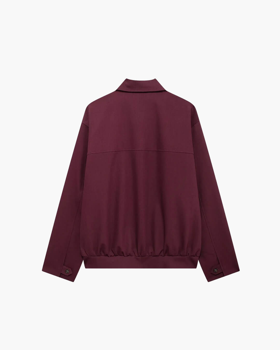 SEAME - Rhea - Burgundy Womens Bomber Jacket with Zipper Closure | Retro Fall Outerwear Burgundy Jacket M