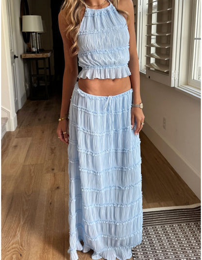 Valerie two-piece set with frill details