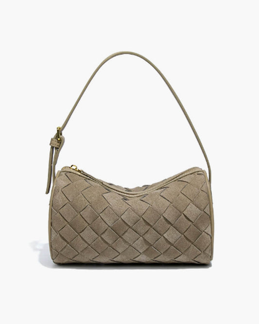 SEAME - Eva Woven Suede Bag Beige Regular